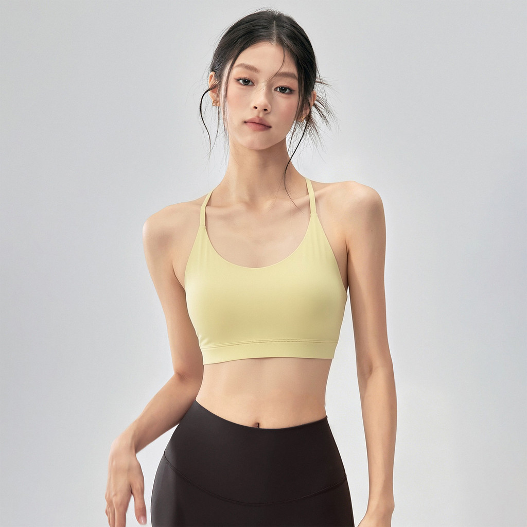 【Sportsangel】[Padded] ชุดชั้นในสปอร์ตบรา แฟชั่นสําหรับเล่นกีฬา โยคะ