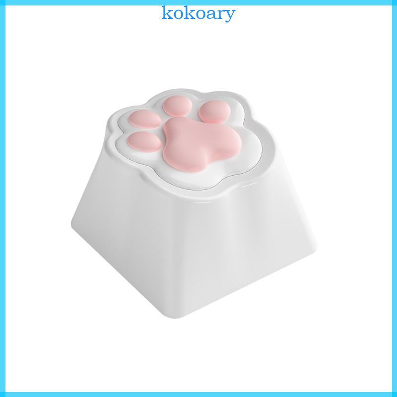 KOK Cat Keycaps MX Structure OEM Keycaps ABS + ซิลิโคน Cat Claw Shape Keycaps