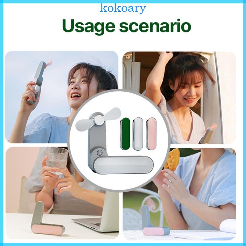 KOK Mini Portable Pocket Fan Cool Air Pocket Handheld Fan Desktop Travel Camping Fan