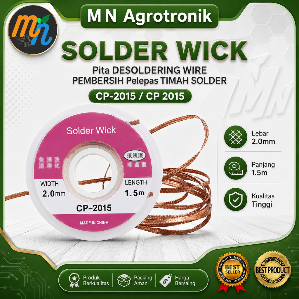 SOLDER WICK Ribbon DESOLDERING WIRE CLEANER TIN REMOVAL SOLDER CP-2015 CP 2015