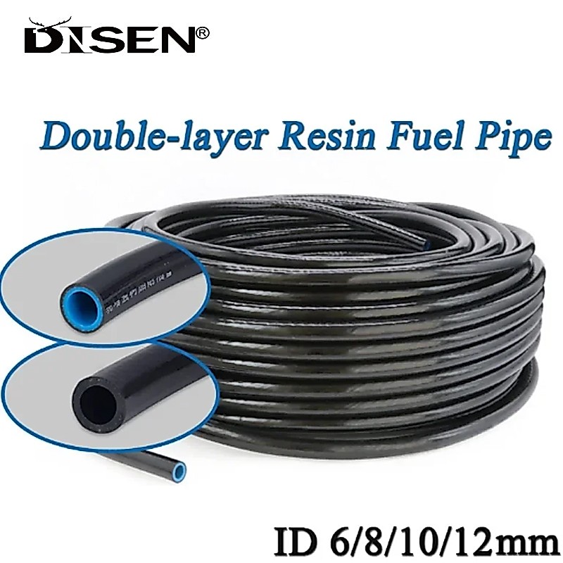 1 เมตร TPU เรซิ่นน้ํามัน Pipeline ท่อดีเซล 6/8/10/12 มม.ความดันอุณหภูมิสูงป้องกันการระเบิดท่อน้ํามันเชื้อเพลิง