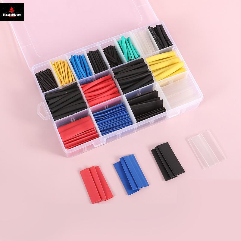 328PCS Polyolefin ฉนวนกันความร้อนความร้อนหดท่อ Tube Sleeve Wrap Wire Assortment Shrinkable Tube Wrap สายชุด Hot