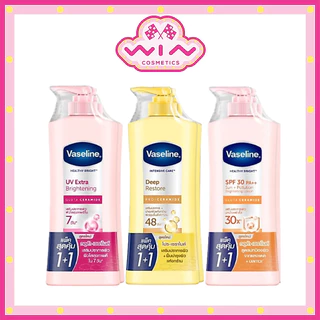 Vaseline วาสลีน เฮลธี้ ไบรท์ ยูวี เอ็กซ์ตร้า ไบรท์เทนนิ่ง / ซัน โพลูชั่น SPF30 PA+++ / ดีพ รีสโตร์ 300 มล. แพ็ค 1+1
