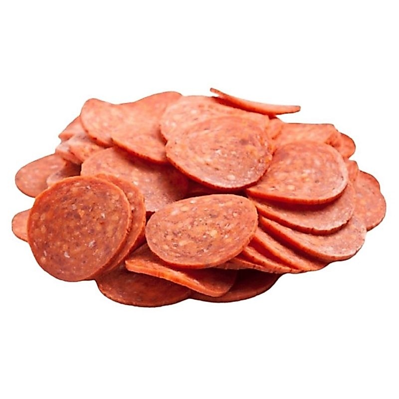 TGM Pizza Pepperoni Slice 1000 g (520-580pcs)  -  เปปเปอร์โรนีสไลด์ ตรา (ทีจีเอ็ม) ขนาด 1000กรัม (520-580 ชิ้น.)
