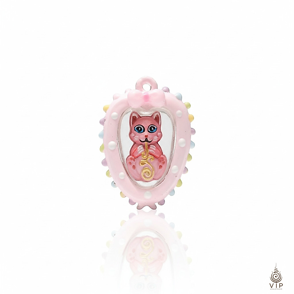 ✨ แมวดูดรก 🐱💰 เมตตามหานิยม | Lucky Cat Charm ✨ | 吸财猫佛牌 招财好运 🧿