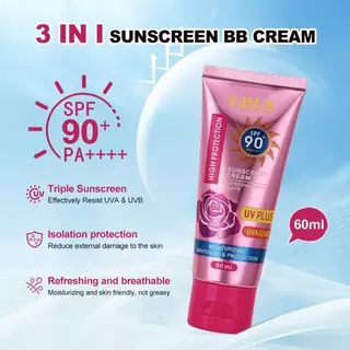 🔥ซื้อ 1แถม1🔥LBLS ครีมกันแดด SPF90+++ 3 IN 1 Rose Sunscreem กันน้ำและกันเหงื่อ มัลติเอฟเฟ็กต์ ครีม มอยส์เจอร์ไรเซอร์ 60ML