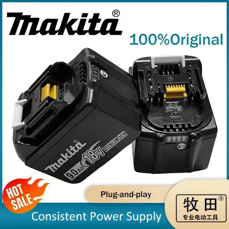 100% Original Makita ชาร์จ 18V แบตเตอรี่สําหรับ Makita BL1850 BL1860B BL1890,5.0Ah 6.0Ah 9.0Ah เครื่