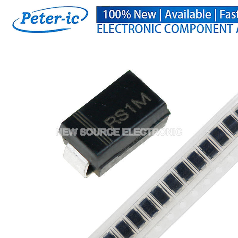 (50-200 ชิ้น) RS1M SMA DO-214AC Fast Rectifier Diode SMD