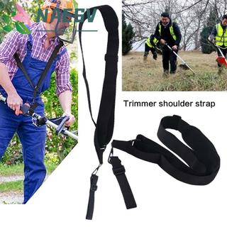 NAESV สายคล้องไหล่Trimmer,ปรับความยาวโลหะคลิปเครื่องตัดหญ้าสายรัด,ความปลอดภัยปรับปรุงการออกแบบตามหลักสรีรศาสตร์ Universal Fit เข็มขัดไนลอน Weeder สายสําหรับสวน
