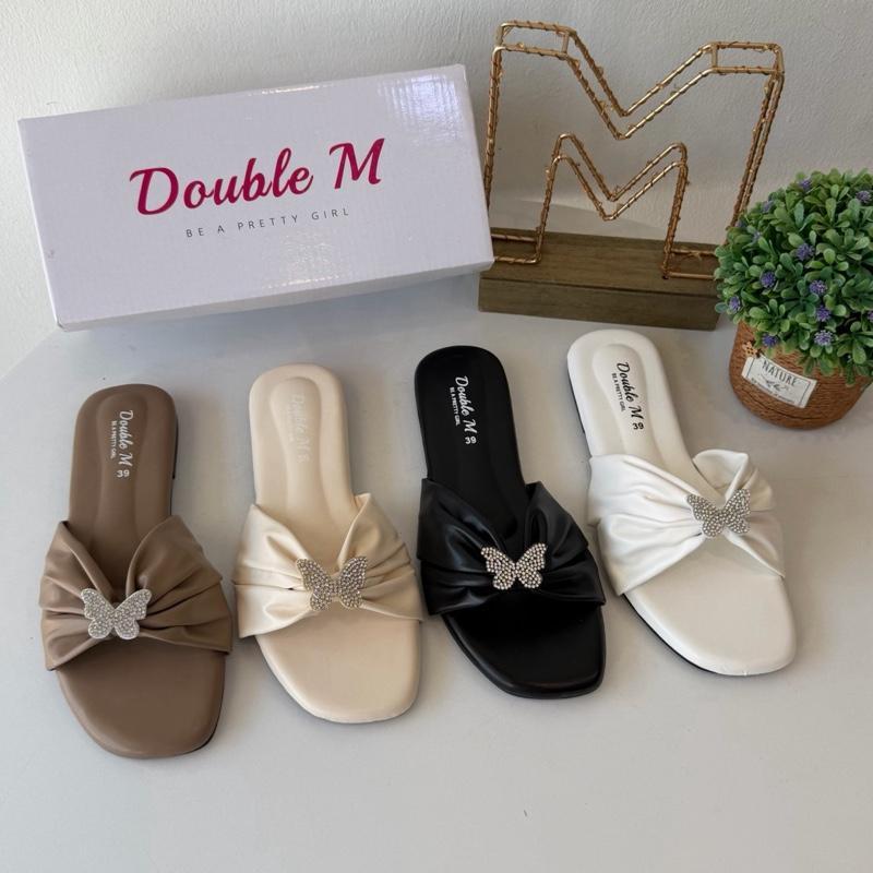 DoubleMstore (NG7709 Size36-41) Butterfly bling bling Sandals Kasut Wanita Cantik