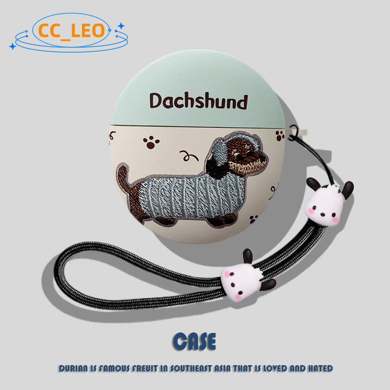 Suitable for OPPO Enco Air5s Case Cute Puppy Cartoon Lanyard Silicone Soft Case Suitable for OPPO Enco Air5s Shockproof Shell Protective Sleeve