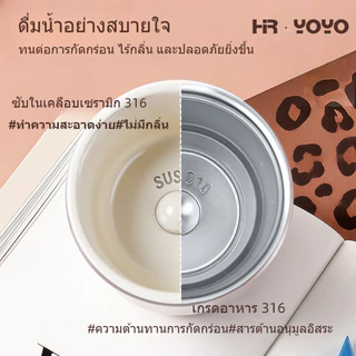 650ml 316SS แก้วน้ําหุ้มฉนวนพร้อมที่จับและหลอดคู่, ถ้วยรถสําหรับกีฬากลางแจ้ง