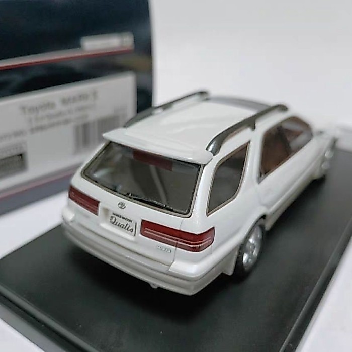 Hi Story 1/43 Toyota Station Car Model Toyota Mark II 3.0 G 1997 สีขาวเทา
