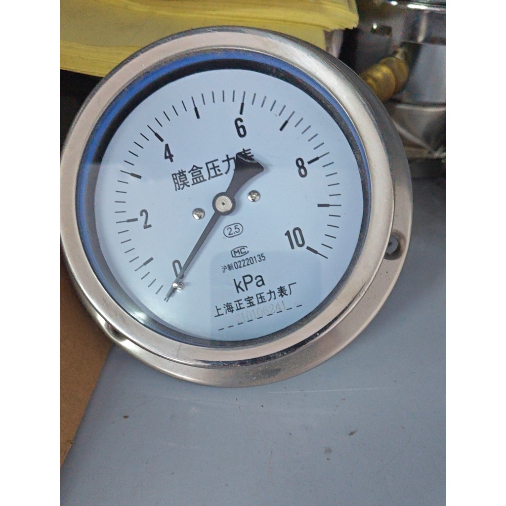 YE100ZT Axial ฟิล์มกล่องเครื่องวัดความดัน 0-10kpa16kpa60kpa160kpa250kpa400kpa