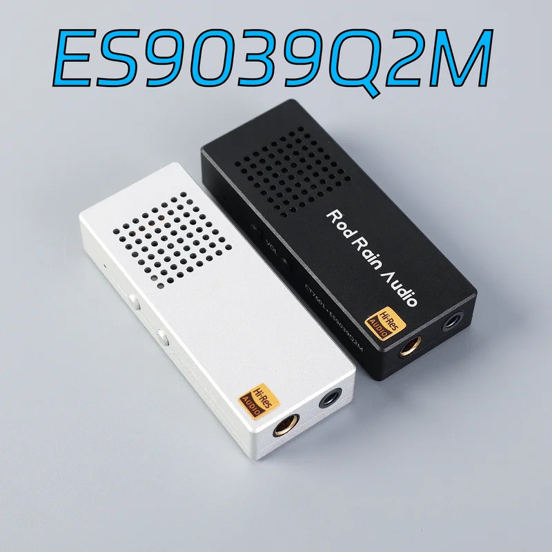 Rod Rain Audio Balanced Decoder หูฟังเครื่องขยายเสียงโทรศัพท์มือถือหางขนาดเล็ก ES9039Q2M การ์ดเสียงแ