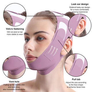 V-Shaped Face Lifting Bandage Double Chin Cheek Lifting Up Anti Wrinkle Sleep Mask