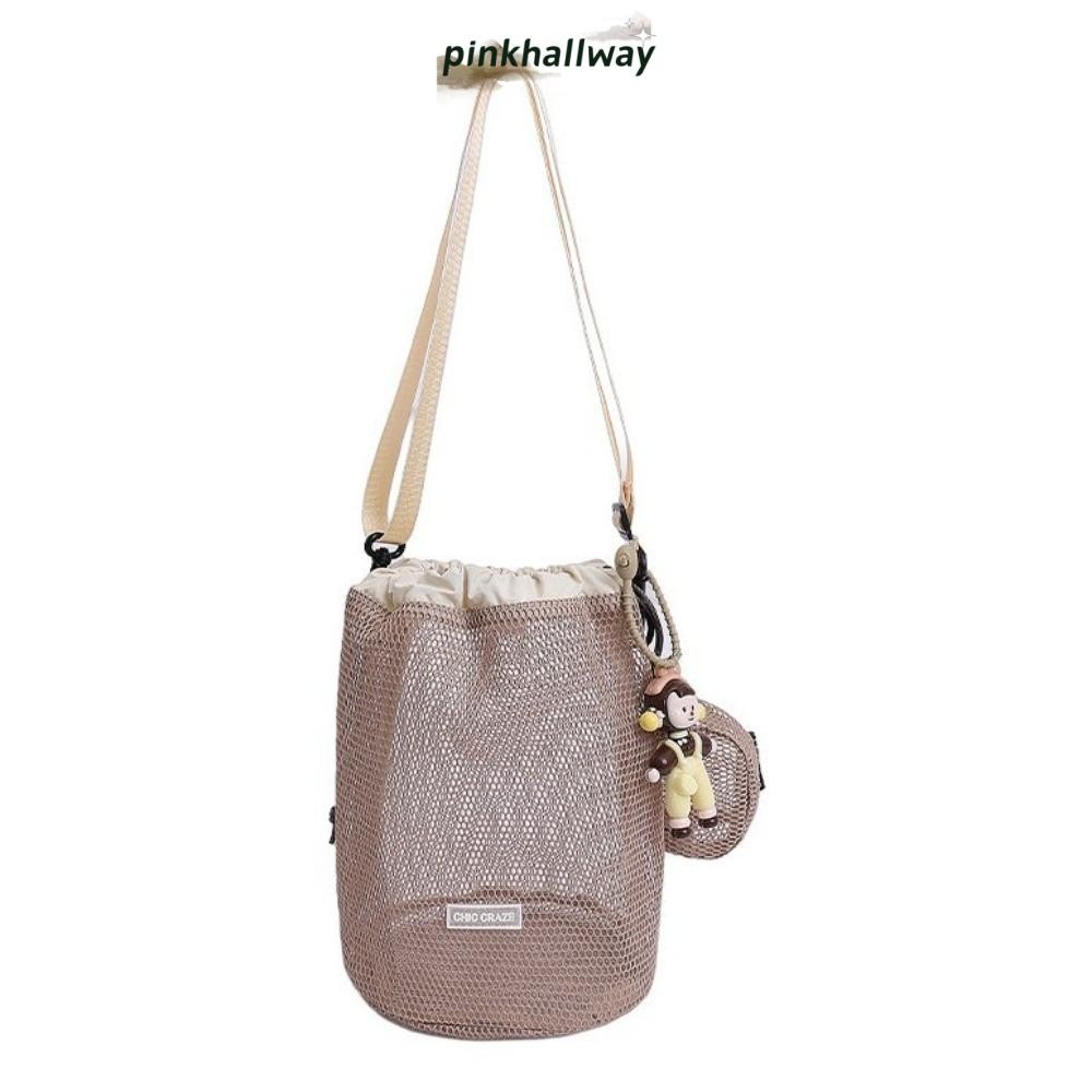 PINKHALLWAY กระเป๋าถักแบบสะพาย-crossbody ดีไซน์พร้อมสายปรับได้ สไตล์โมเดิร์นและพกพาสะดวก