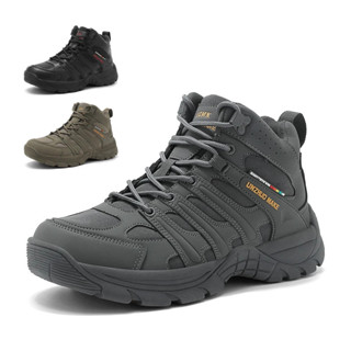 Mens High-top Waterproof Tactical Hiking Boots - กันลื่น น้ํ…