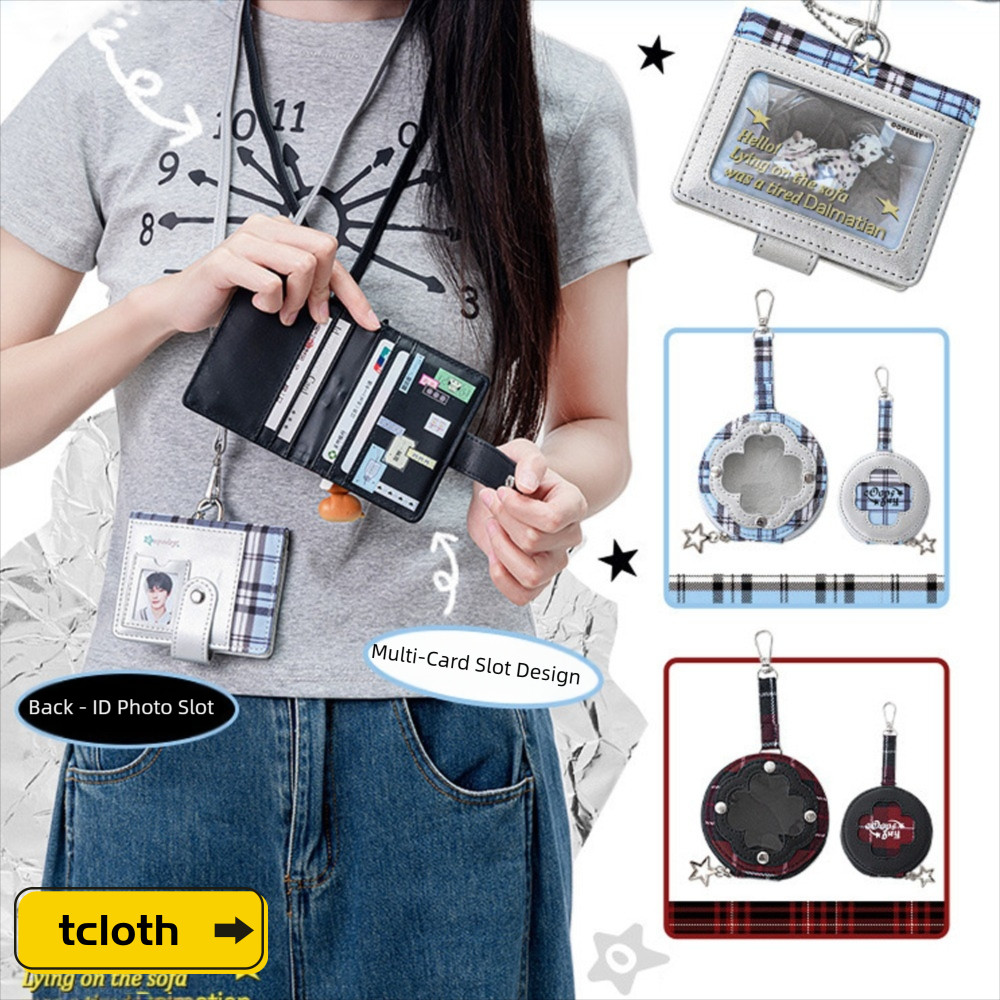 Zero Wallet กระเป๋าการ์ดและID อเนกประสงค์ ลายสก๊อตแฟชั่น