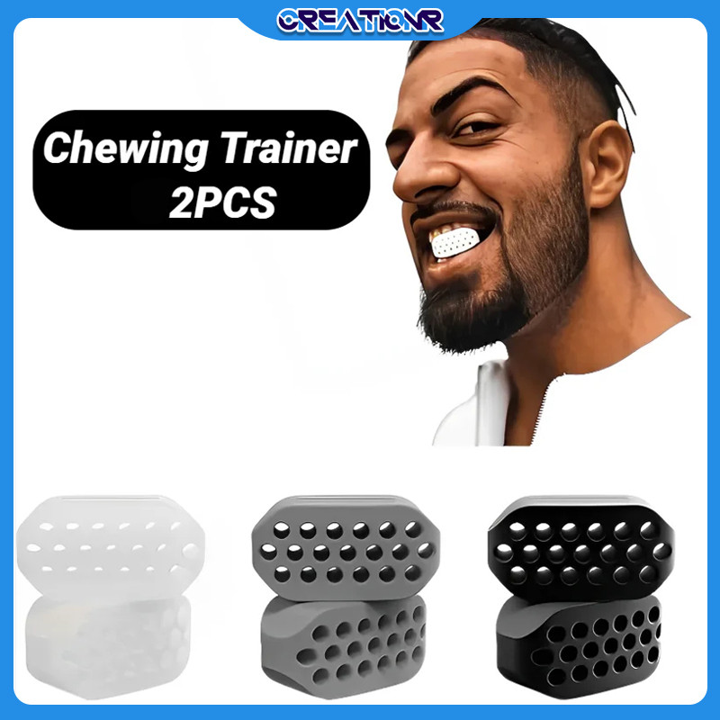 2PCS Mewing Tools สําหรับการออกกําลังกายขากรรไกร - Jawline Trainer & Face Fitness Ball, แบบพกพาสําหร