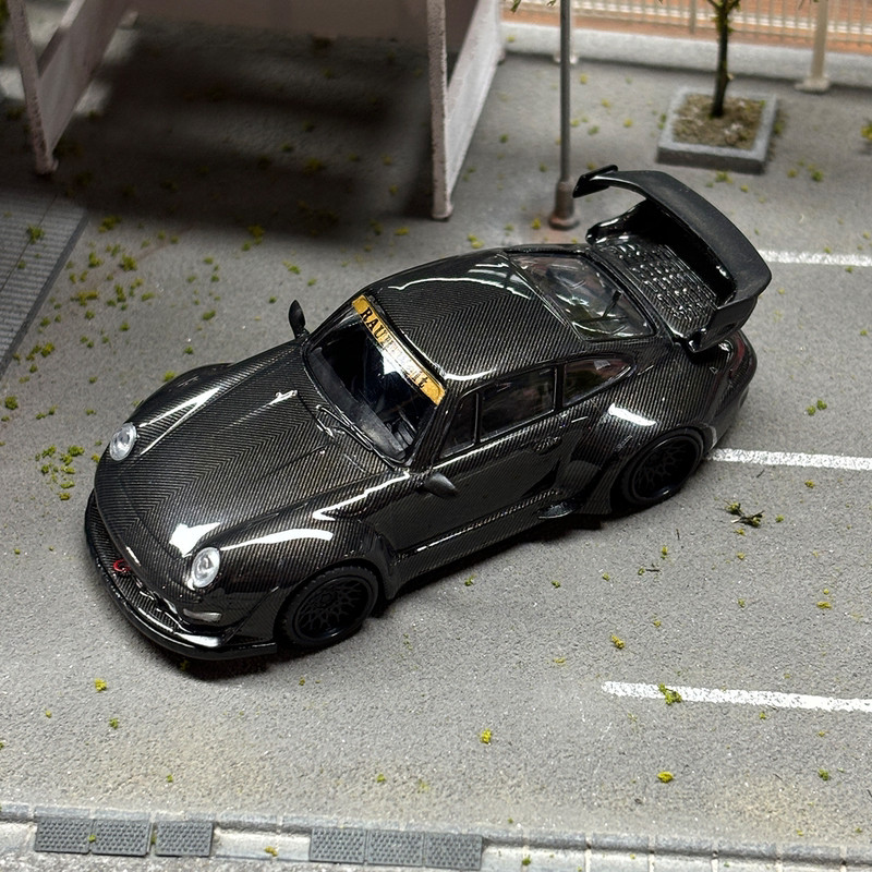 1: 64 Porsche 993 RWB Porsche Wide Body Modified Version โมเดลรถโลหะผสม