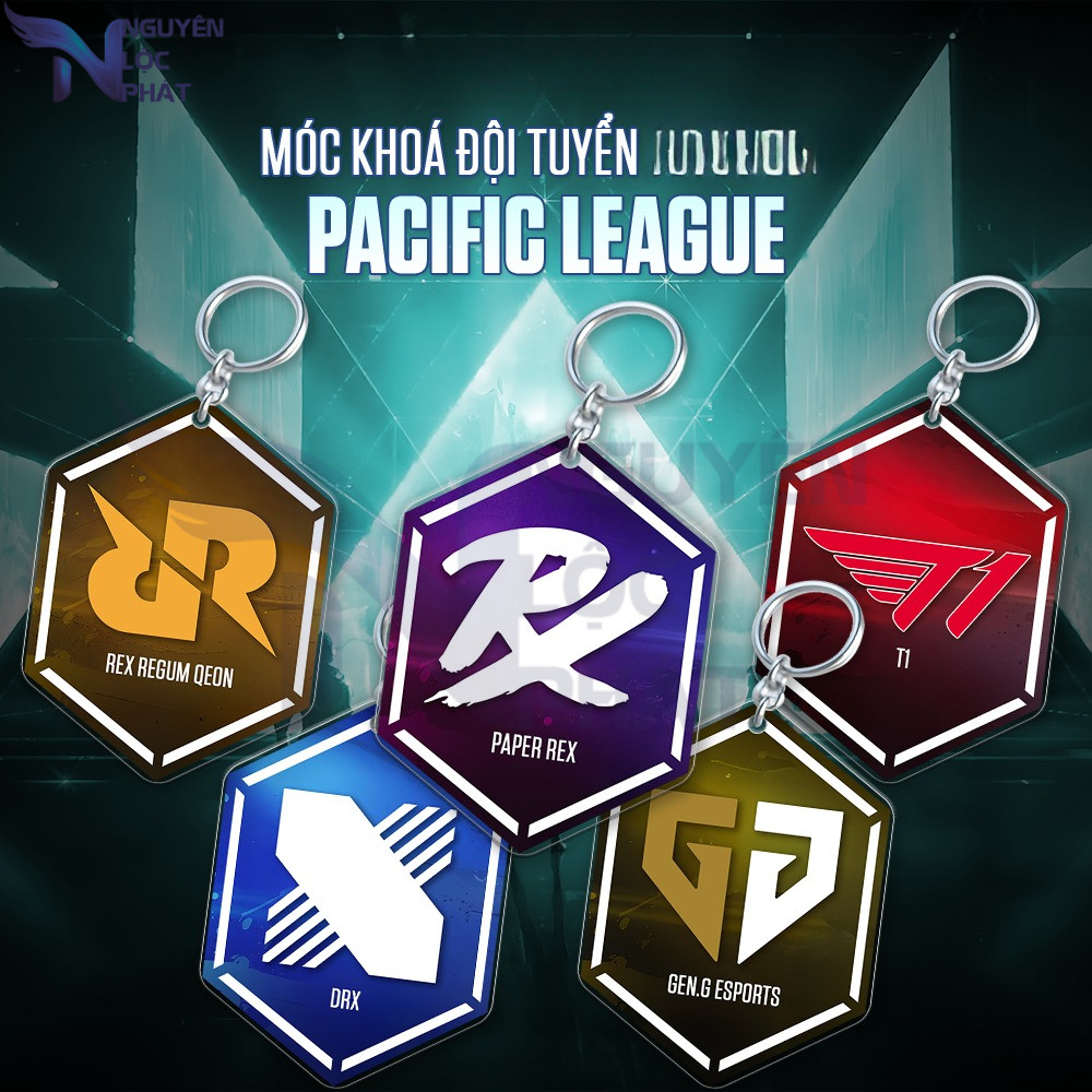 พวงกุญแจโลโก้ทีม Valorant Pacific League - เครื่องประดับแฟชั่นสําหรับเกมเมอร์