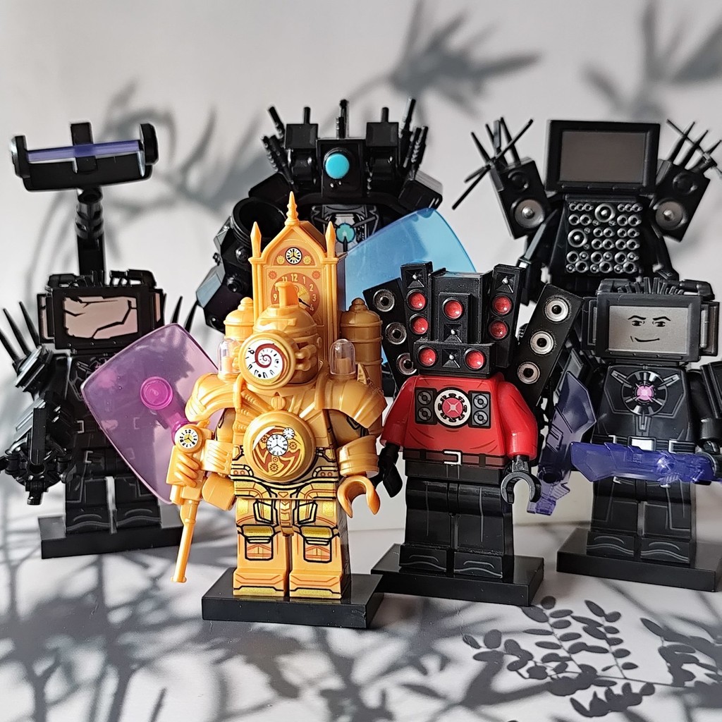 Battle Damage Thai Electric DJ อัพเกรด Toilet Man Monitor Man ประกอบรุ่นของเล่น Minifigure ของขวัญ C