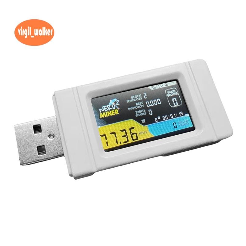 Nerdminer USB Miner 77KH/S หน้าจอสี BTC Solo Mining Miner Mini Bitcoin BTC Miner Nerd Miner