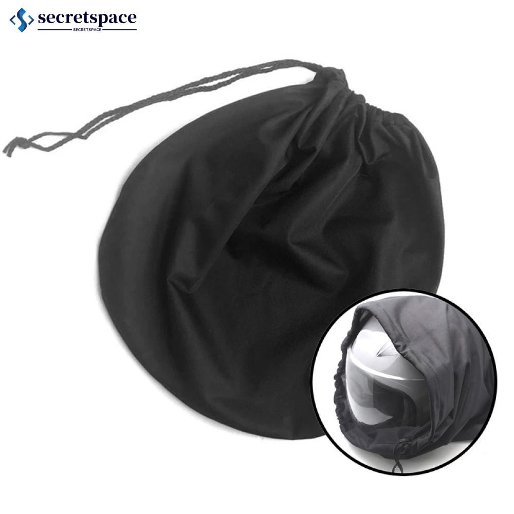 SECRETSPACE หมวกกันน็อครถจักรยานยนต์กระเป๋าเชือกเดี่ยว Plush Draw กระเป๋าสําหรับ Moped Bike Full Hal