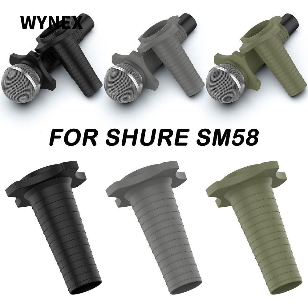 WYNNEX Mic Sleeve Cover, Anti-Rolling Silicone Microphone Protective , Replacement กันกระแทก Anti-Sl