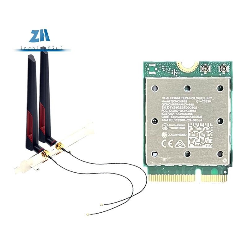 Tri Band WiFi7 QCNCM865 5.4 การ์ด WiFi ไร้สาย WiFi7 QCNCM865 ไร้สาย 2.4Gbps 5.4 ไร้สาย Wi-Fi สําหรับ