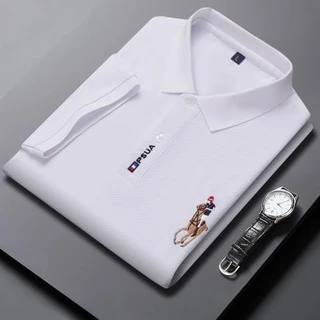 PROMAN เสื้อโปโลผู้ชายรุ่นใหม่ แขนสั้นสไตล์ลำลอง ทำจากผ้าฝ้ายแท้ ทรงหลวมใส่สบาย มีขนาดใหญ่ เหมาะใส่ในฤดูร้อน