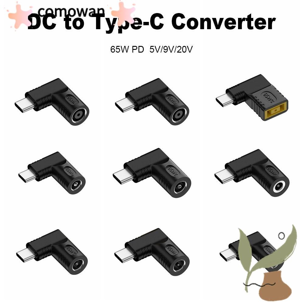 KOWAN DC ถึง Type C Converter 5 V 9 V 12 V USB C Connector 5.5X2.5 7.4X0.9 4.5X0.6 มม.PD 65W สําหรับ