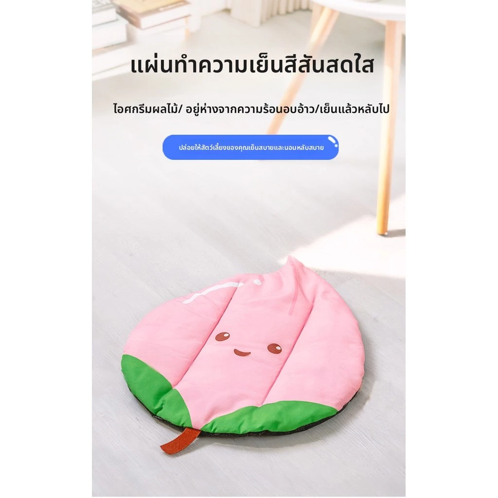 เบาะนอนสัตว์เลี้ยง ผ้าไหมเย็นสำหรับสุนัขและแมว ไซส์ S thumbnail 5