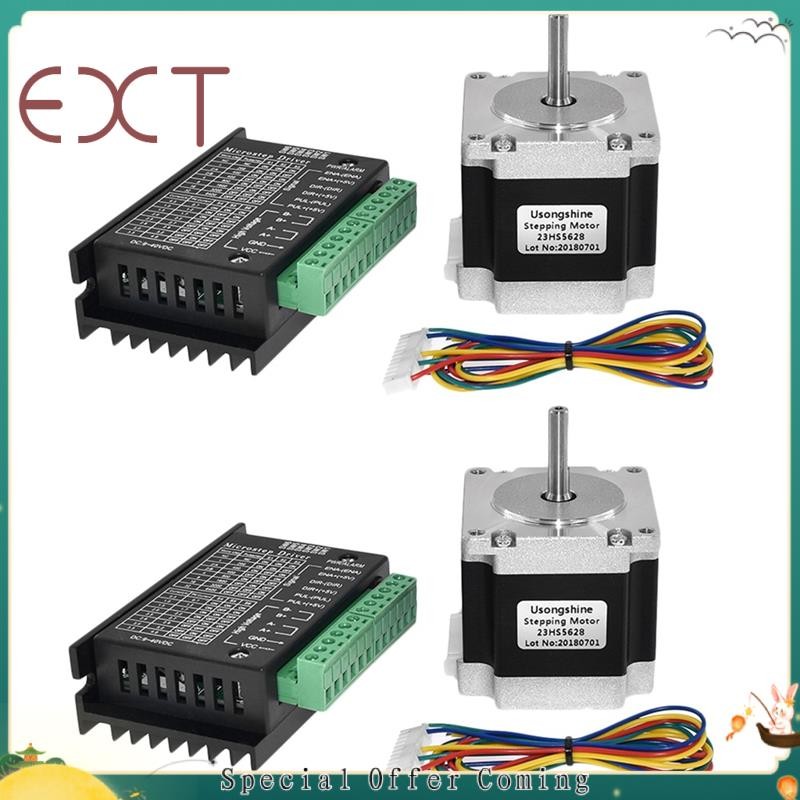 hzhaiyaa2.th2X Nema 23 23HS5628 Stepper Motor 57 Motor 2.8A พร้อม TB6600 Stepper Motor Driver NEMA17