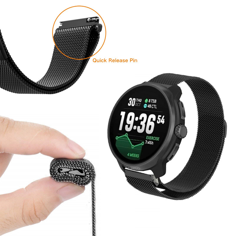 Suunto Race 2 S สายสแตนเลสสําหรับ Suunto Race2 สมาร์ทวอท์ชเปลี่ยนสร้อยข้อมืออุปกรณ์เสริม