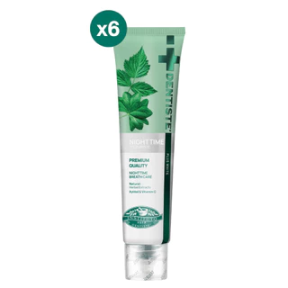 [แพ็ค 6] Dentiste Original Nighttime Toothpaste ยาสีฟันลดกลิ่นปาก 160 กรัม เดนทิสเต้ ฟันขาว ลดคราบพลัค ลมหายใจหอมสดชื่น