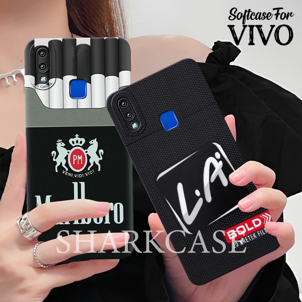 HP [SHARK CASE] Softcase Vivo V9 / V5 Plus / V7 Plus / Z1 Pro / V15 / V15 Pro ล่าสุด Cool Mens RKK M