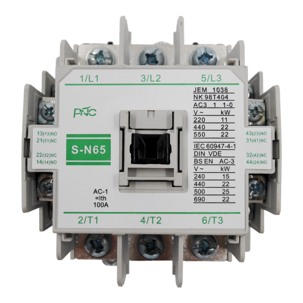 พร้อมส่งPNC S-N65 ขนาด 24vac 220vac 380vac 20A MAGNETIC CONTACTOR