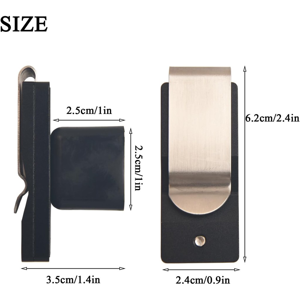 LAKE OF FIRE Chalk Holder สำหรับ cue stick พร้อมคลิปเข็มขัดแม่เหล็ก เครื่องมือสำหรับบิลเลียดและสนุ๊ก