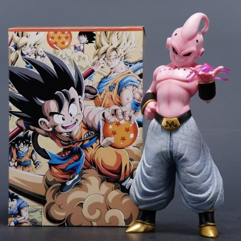 Dragon Ball Strongest Influence Demon Man ผลพิเศษขนาดเล็ก Buu ยืนคอคดเคี้ยว Buu รุ่นทํามือ