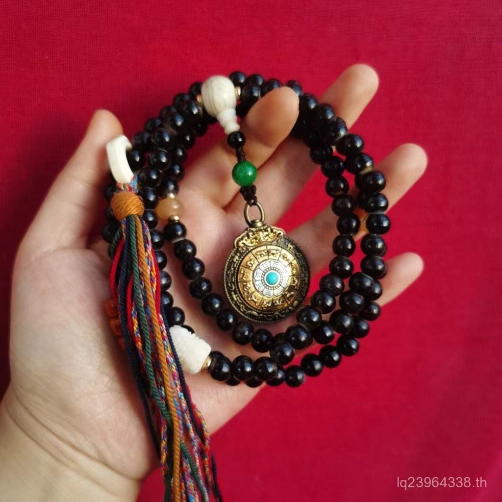 ลูกปัดรูปเก่า Live Hoof 108 Supply ชุดลูกปัดกลม Wenwan Black Donkey