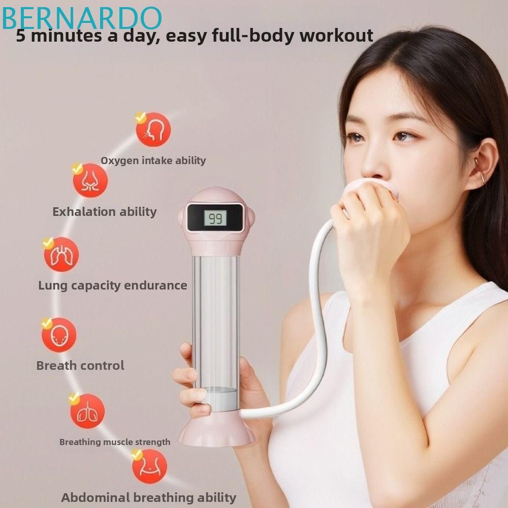 BERNARDO นับ Breathing Dumbbell, Deep Breathing ปรับความต้านทาน Respiratory Trainer, ปฏิบัติด้วยเคาน