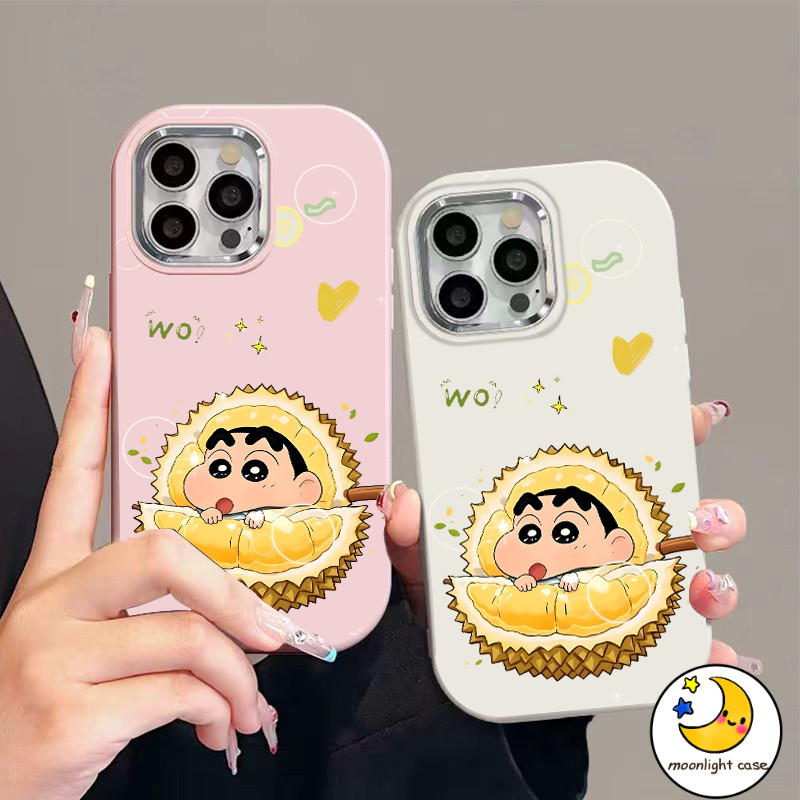 จัดส่งในพื้นที่ เคสโทรศัพท์มือถือโลหะ เกี่ยวกับทุเรียน For iPhone 16 15 14 13 12 11Promax pro plus 6 8plus X XR XS XSMAX