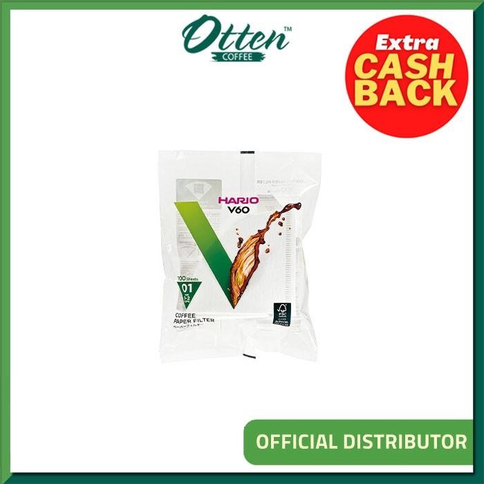 Hario - V60 กระดาษกรองกาแฟ VCF-01-100W - กระดาษกรองกาแฟ