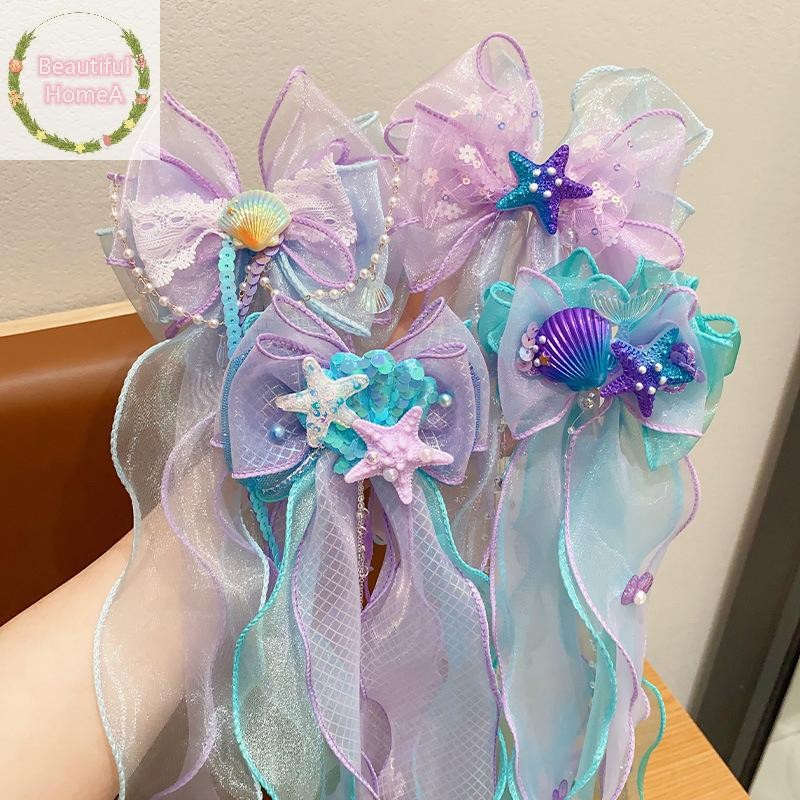 โบว์เจ้าหญิงเด็ก และเครื่องประดับผม เมอร์มาيد มาiden จาก BHome