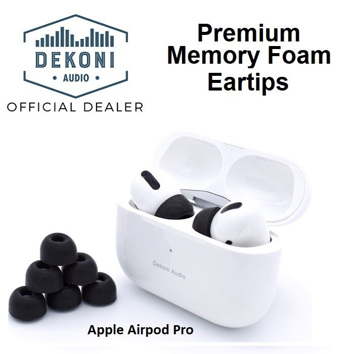 Dekoni Audio Bulletz จุกหูฟังเมมโมรีโฟมระดับพรีเมียมสําหรับ Apple AirPods Pro