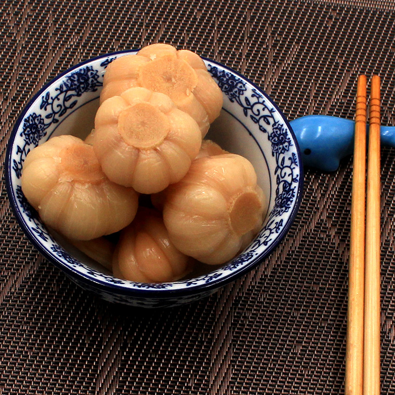 น้ําตาลน้ําส้มสายชูกระเทียม 500 กรัมกระเทียมน้ําตาลเซี่ยงไฮ้ดอง Qibao ผักดอง Qibao Old Street ซอสขนา