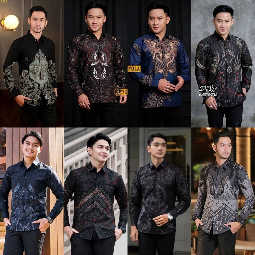 KEMEJA Batik HARYONO Batik เสื้อสําหรับผู้ใหญ่ผู้ชายแขนยาว Azriel เสื้อ Premium แขนยาวชายเสื้อ Batik