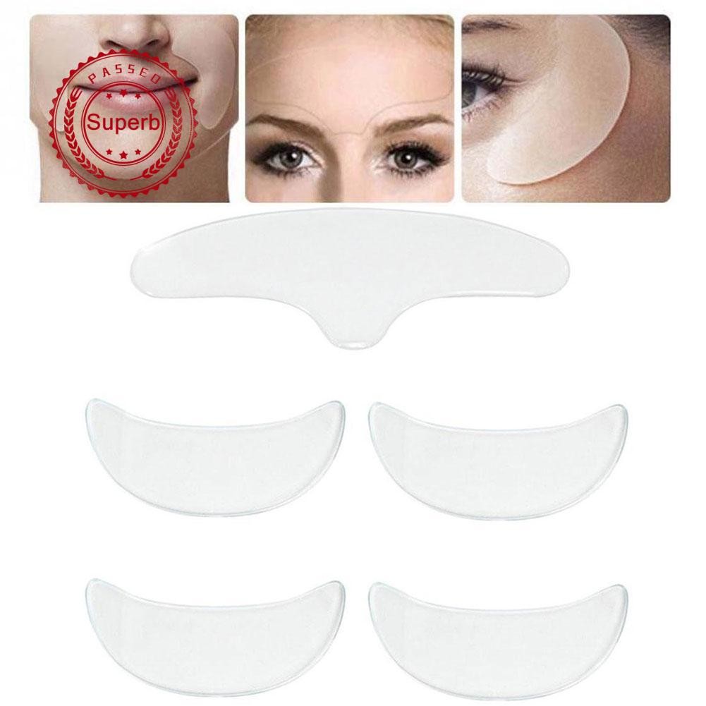 DORAME Anti Wrinkle Eye Face Pad Face Lifting ซิลิโคนข้ามคืนที่มองไม่เห็นนํากลับมาใช้ใหม่ Y7w0